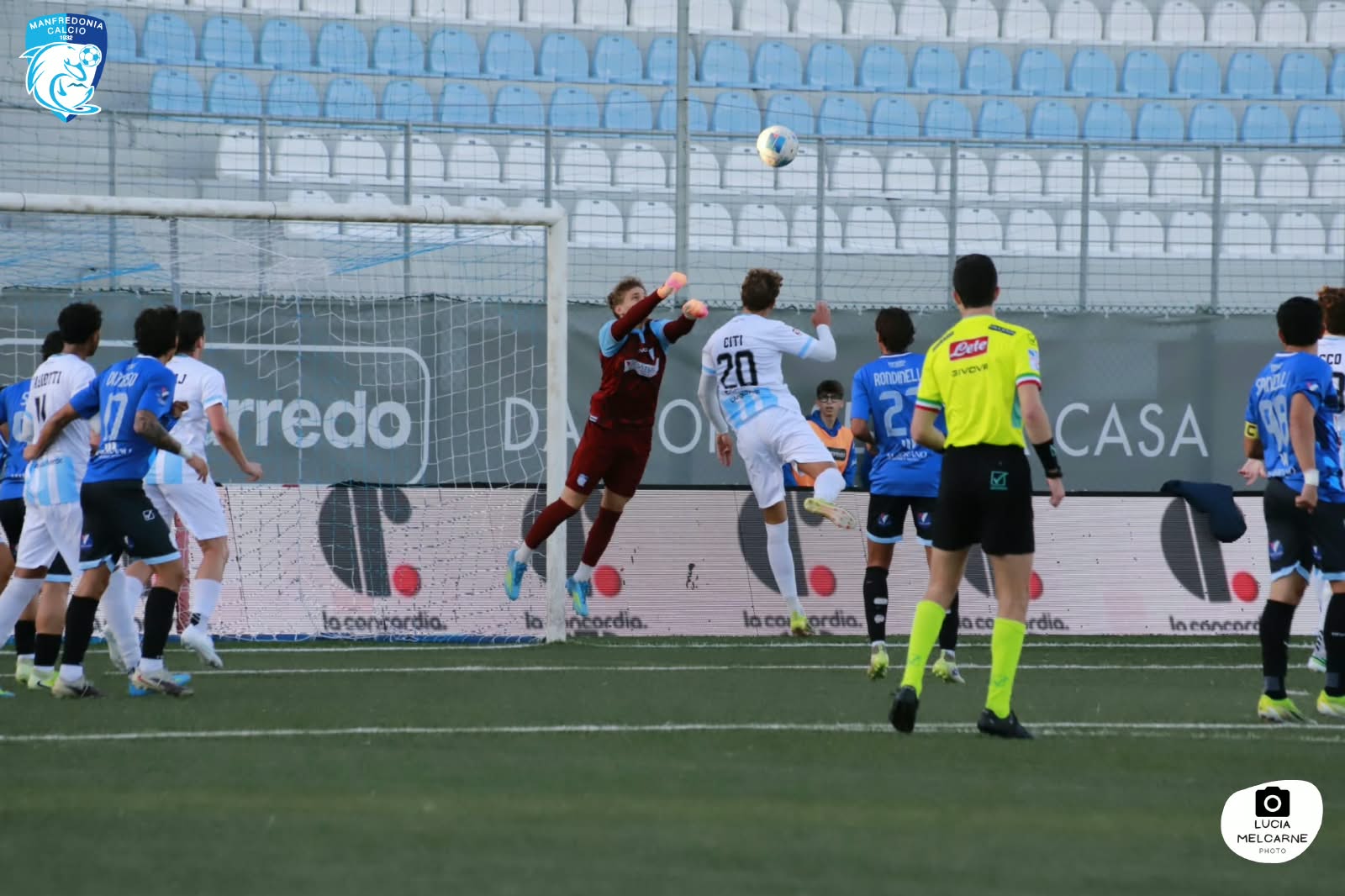 Ahmetaj (doppietta) punisce il Manfredonia: finisce 2-0 alla Noviarredo Arena